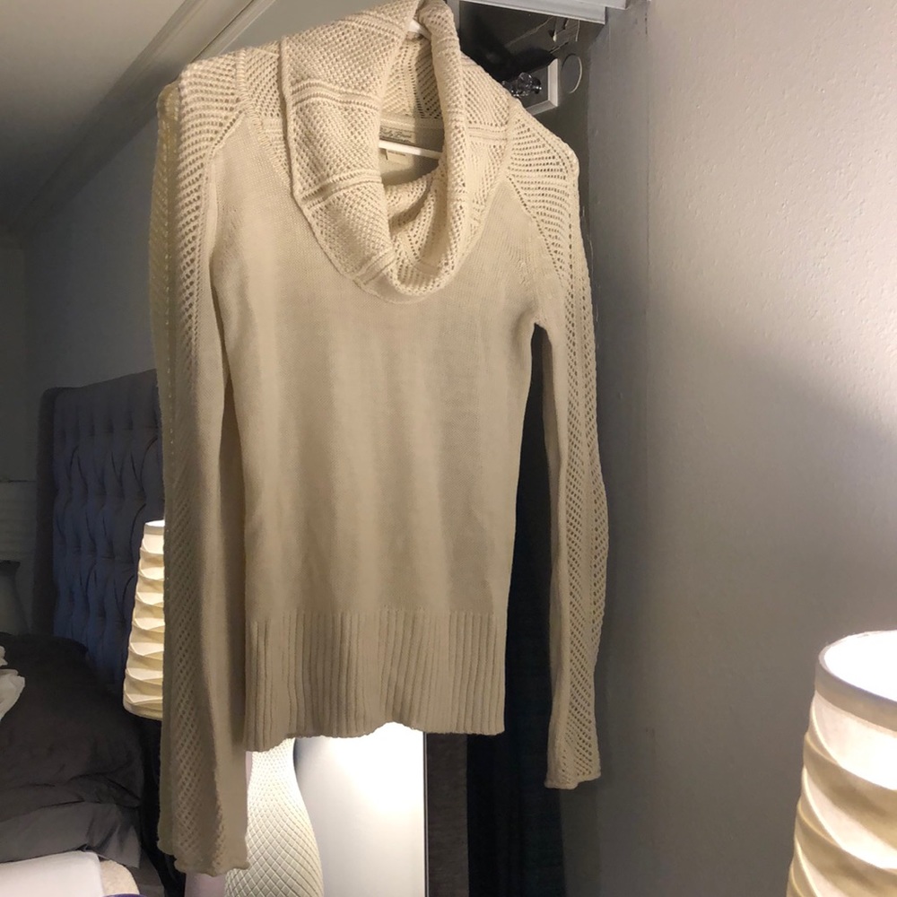 Lucky brand cream knit sweater